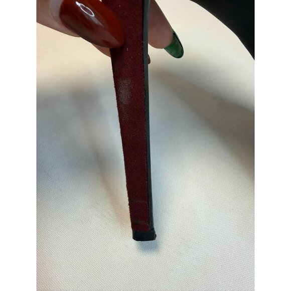 Jessica Simpson Venisse Womens Size 7.5M Burgundy Suede Platform Stiletto Heels - Picture 12 of 16